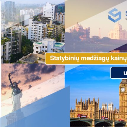 „Statybinių medžiagų kainų šuolio pasekmės“ – pasaulio šalių palyginimas
